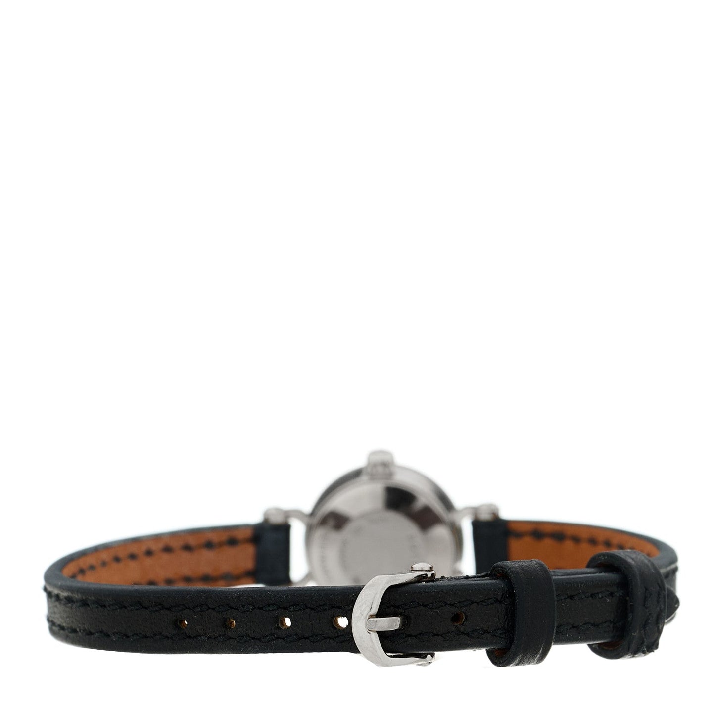 18K White Gold Barenia Diamond 16mm Faubourg Quartz Watch Noir