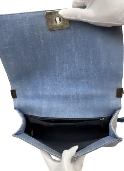 Boy crossbody bag Chanel Blue in Denim - Jeans B24-58 B24-85