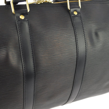Louis Vuitton 2000 Black Epi Keepall 45 Travel Duffle Handbag M42972