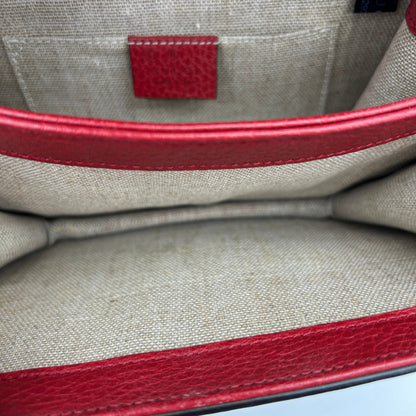 Gucci Interlocking Red Small Crossbody Chain Bag