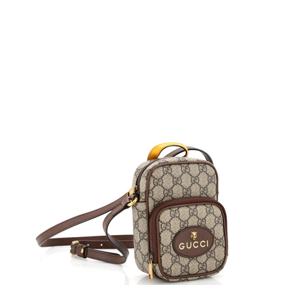 Neo Vintage Top Handle Crossbody Bag GG Coated Canvas Mini