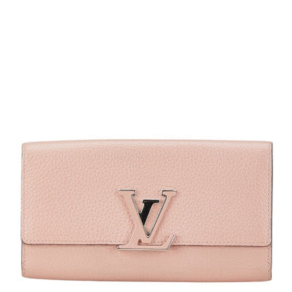 Louis Vuitton  Leather Long Wallet (Bi-Fold)