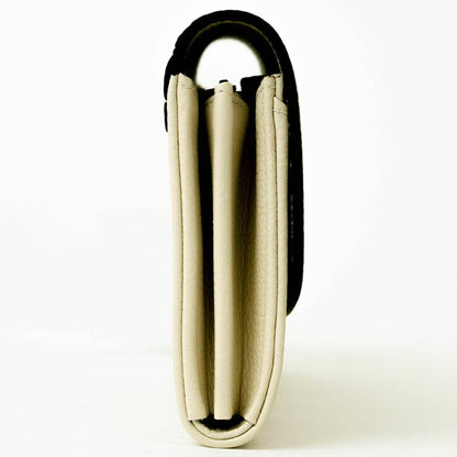 Louis Vuitton  Lv ivory Leather Long Wallet (Bi-Fold)