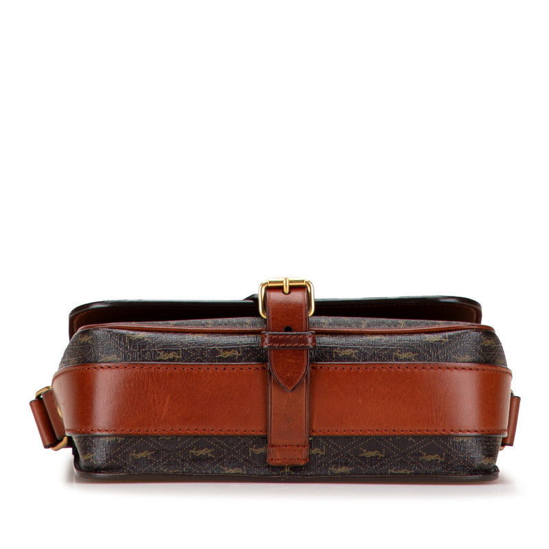 Saint Laurent Monogram Pvc Leather Shoulder Bag