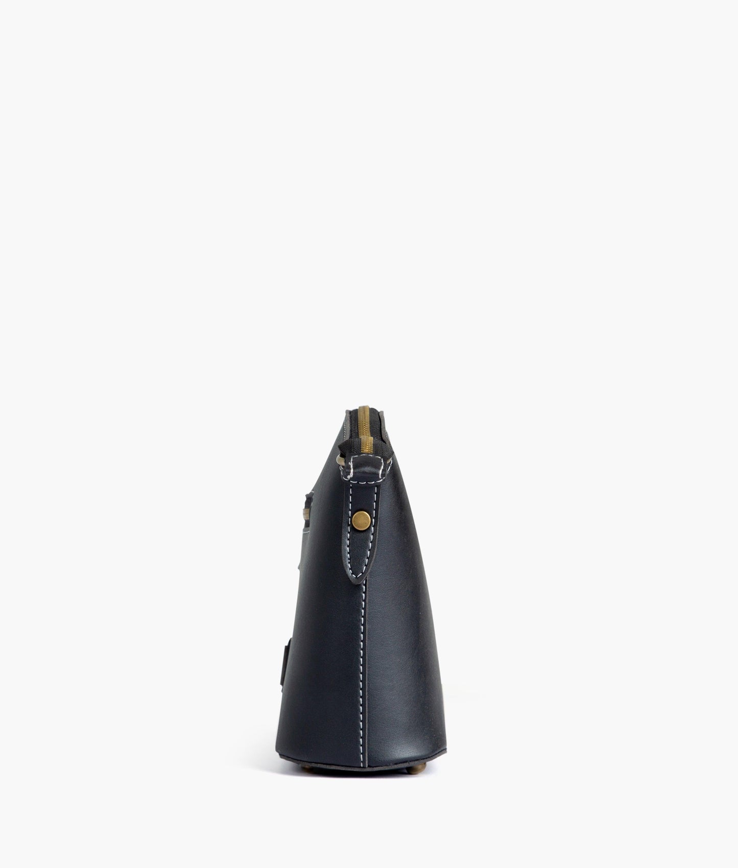 Black dome cross-body bag