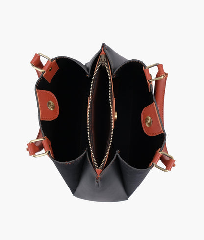 Black suede mini bag