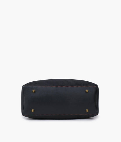 Black suede mini bag