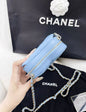 Chanel 22S Baby Blue Small Heart Bag