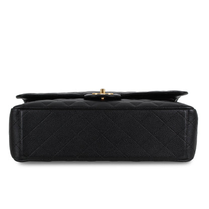 Chanel Classic Flap Bag - Black Maxi
