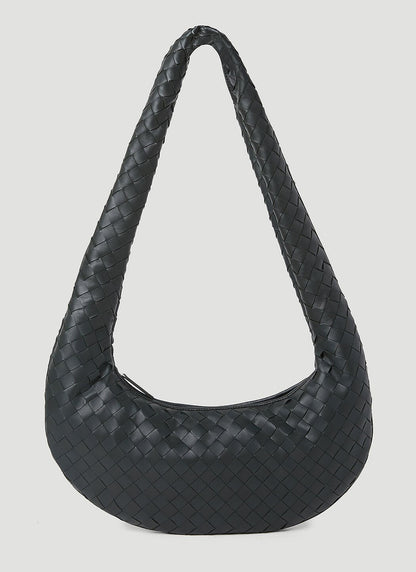 Bottega Veneta Men Intrecciato Leather Crossbody Bag