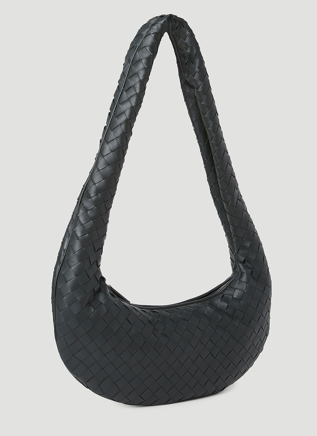 Bottega Veneta Men Intrecciato Leather Crossbody Bag