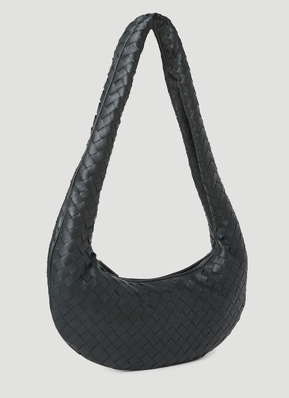 Bottega Veneta Men Intrecciato Leather Crossbody Bag