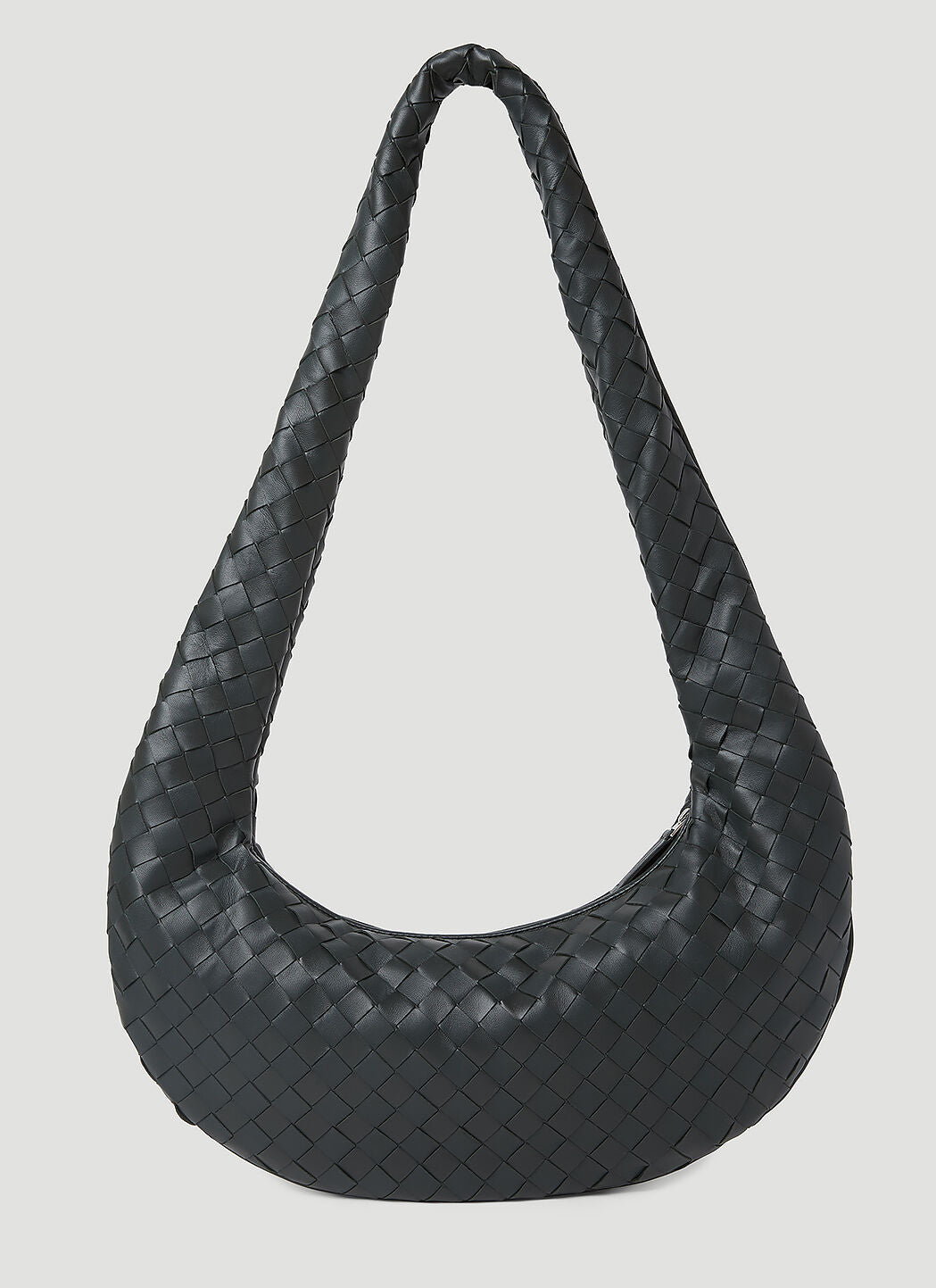 Bottega Veneta Men Intrecciato Leather Crossbody Bag