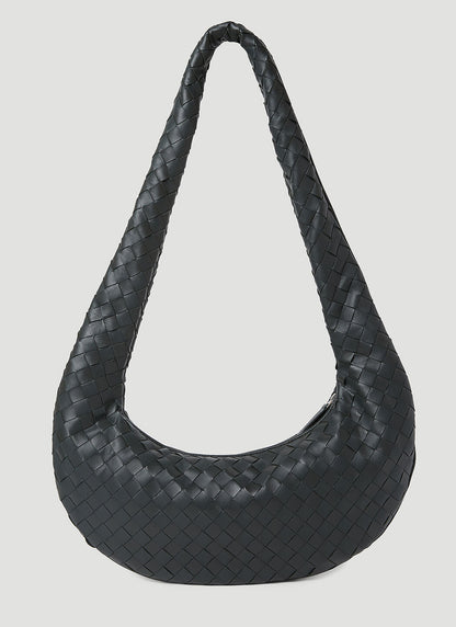 Bottega Veneta Men Intrecciato Leather Crossbody Bag