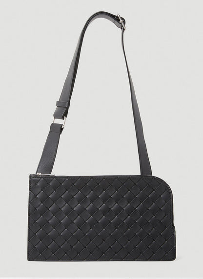 Bottega Veneta Men Intreccio Pouch Crossbody Bag