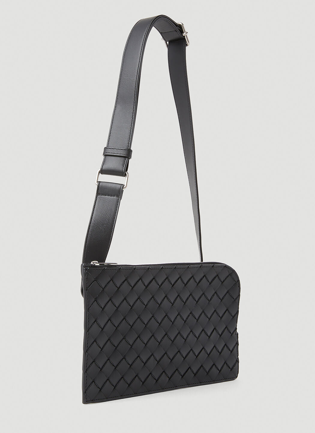 Bottega Veneta Men Intreccio Pouch Crossbody Bag