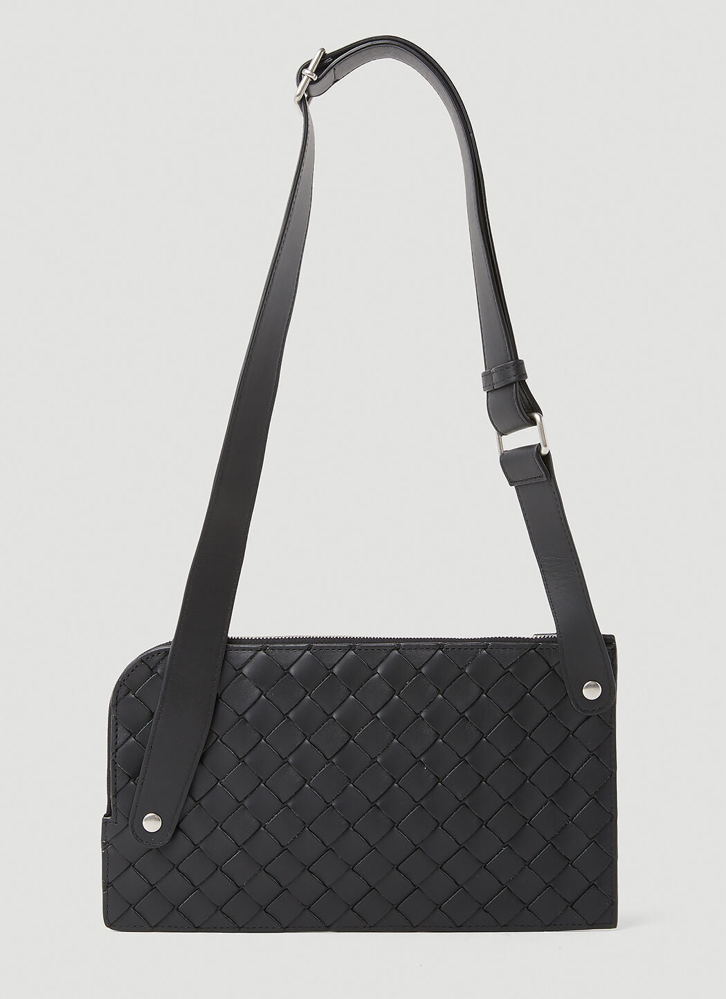 Bottega Veneta Men Intreccio Pouch Crossbody Bag