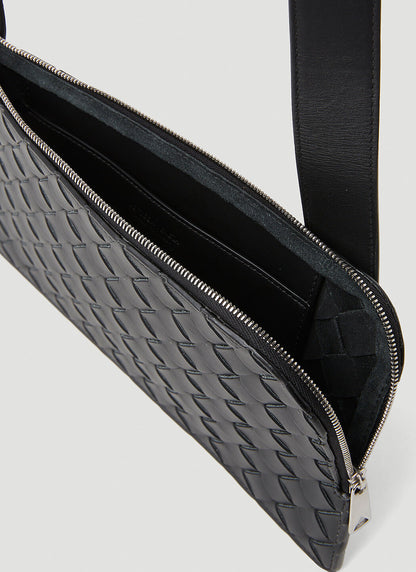 Bottega Veneta Men Intreccio Pouch Crossbody Bag