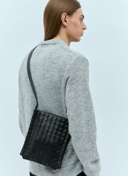 Bottega Veneta Men Small Flat Loop Crossbody Bag