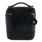 Chanel Bicolole Vanity Cosmetic Pouch Leather Black CC Auth bs10292
