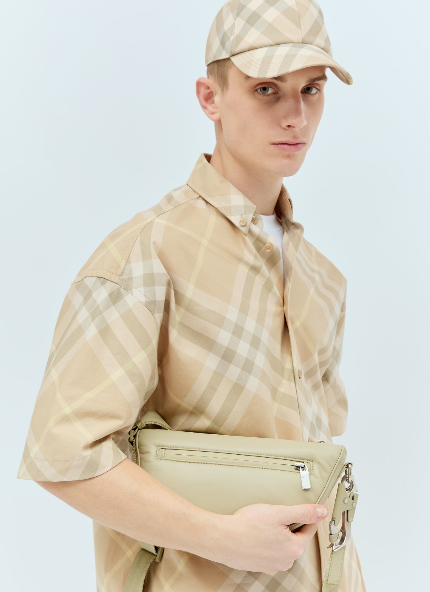 Burberry Men Shield Crossbody Bag