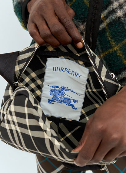 Burberry Men Check Crossbody Bag