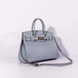 Luxury Hermes 30Cm Birkin Bag Togo Leather With Strap Blue Lin Gold
