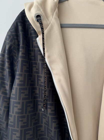 Fendi Reversible Zipped Drawstring Hoodie
