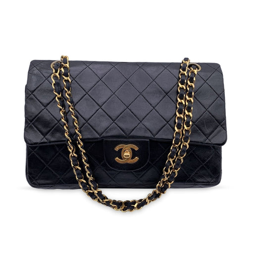 Chanel Black Quilted Timeless Classic 2.55 Shoulder Bag 25 cm
