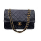 Chanel Black Quilted Timeless Classic 2.55 Shoulder Bag 25 cm