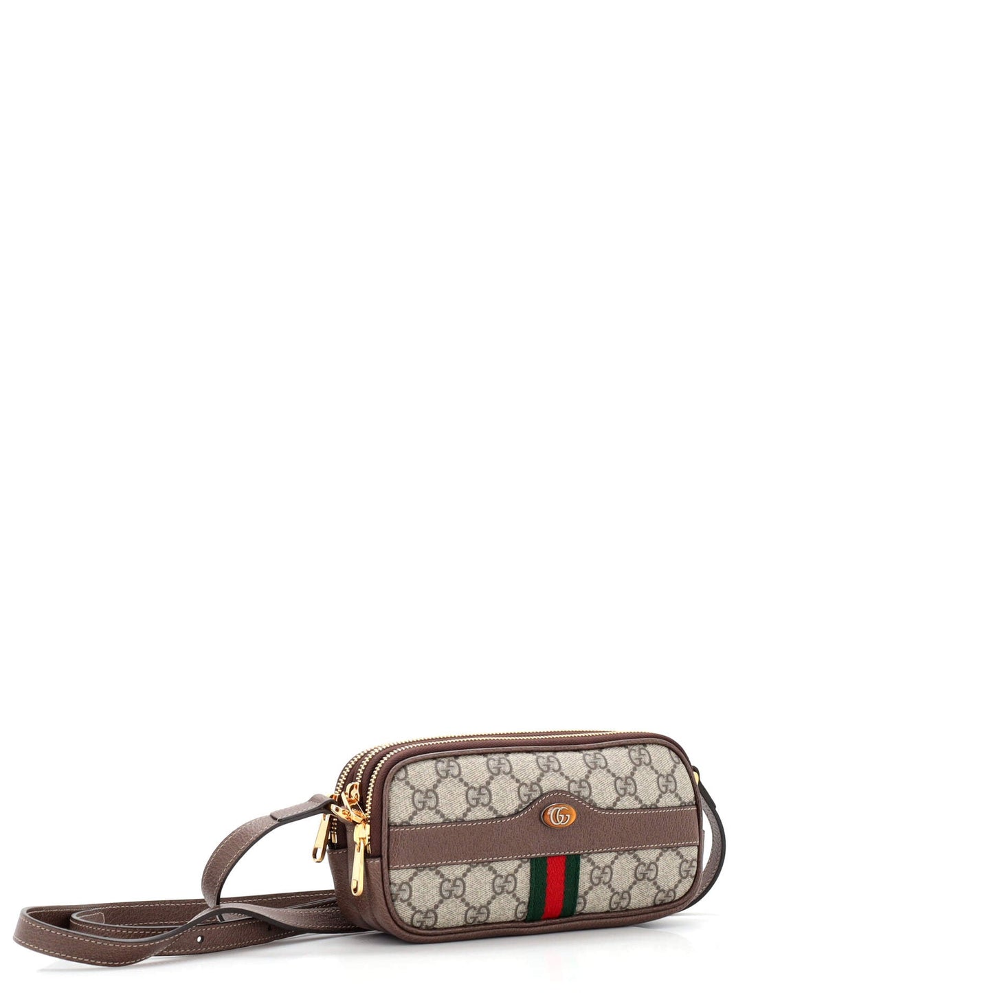 Ophidia Triple Zip Crossbody Bag GG Coated Canvas Mini