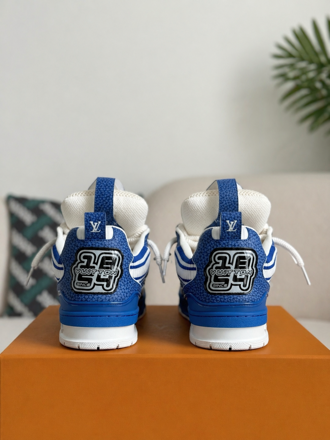 LV Skate Sneaker Blue Crystal