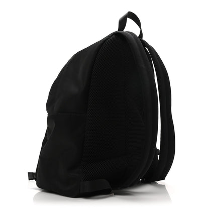 Fendi Nylon Vitello Elite Monster Eyes Rounded Backpack Black Yellow