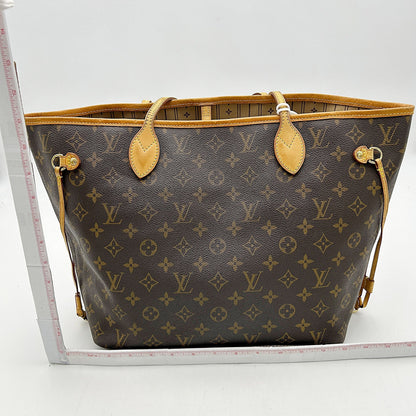 Flower tote cloth handbag Louis Vuitton Brown in Cloth LA19677