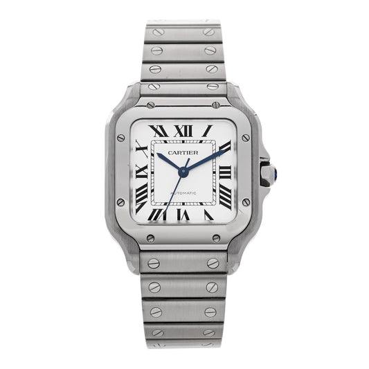 Stainless Steel 35mm Santos de Cartier Automatic Watch