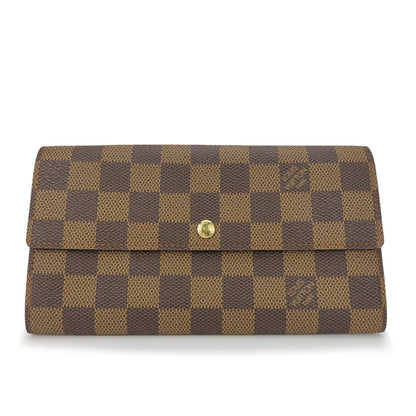 Louis Vuitton  Ebene Damier Canvas Long Wallet (Bi-Fold)