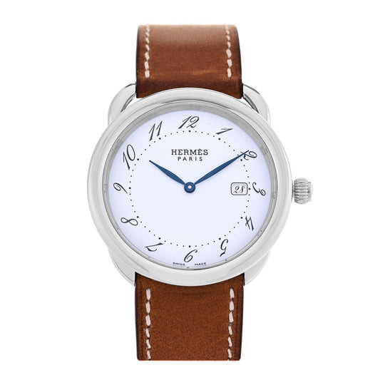 Stainless Steel Barenia 38mm Arceau Quartz Watch Fauve