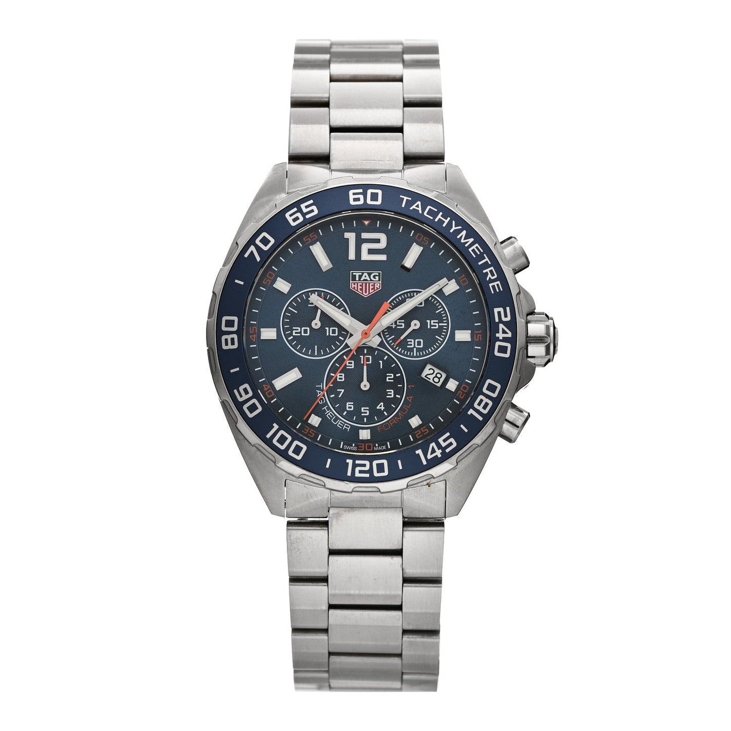 Stainless Steel 43mm Formula 1 Chronograph Quartz Watch Blue CAZ1014