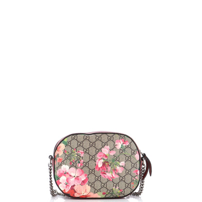 Chain Crossbody Bag Blooms Print GG Coated Canvas Mini