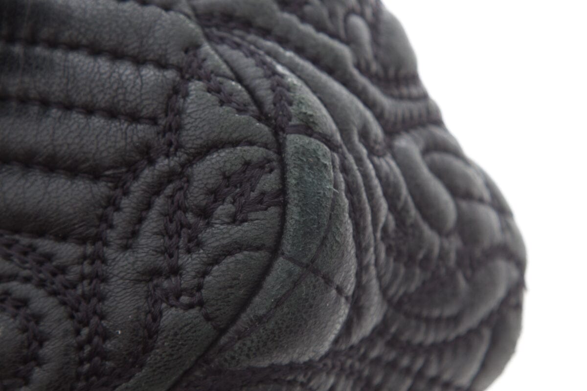 Versace Black Quilted Paisley Crossbody Handbag