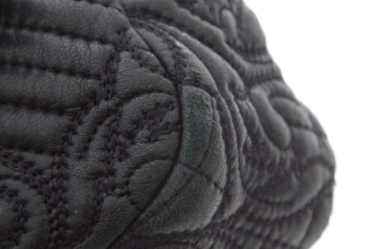 Versace Black Quilted Paisley Crossbody Handbag