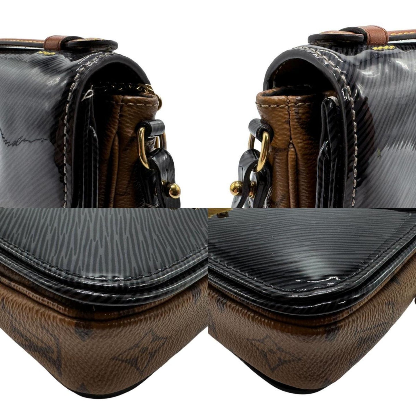 Louis Vuitton  Monogram Reverse Pvc Pochette Shoulder Bag