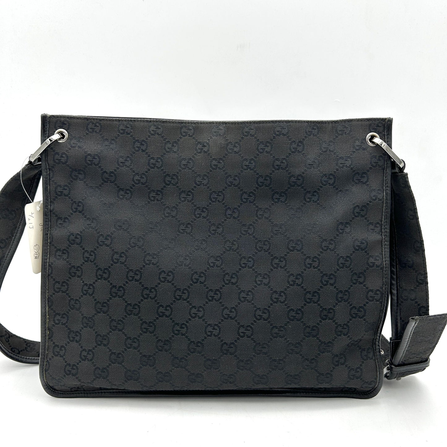 Gucci Black GG Canvas Crossbody Bag gu9909cc