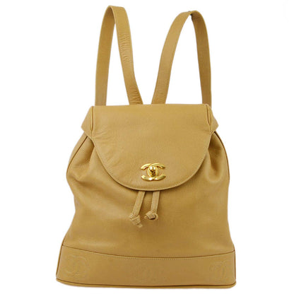 Chanel Beige Caviar Triple CC Backpack