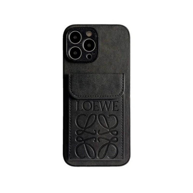 Brown iPhone Case With Card Holder