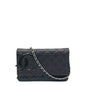 Chanel Cambon Calfskin Black Silver Chain Crossbody
