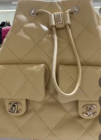 Chanel Beige Luxury Backpack