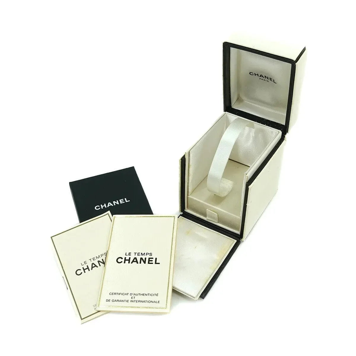 CHANEL Premiere Quartz Black Dial SHW Watch #XL