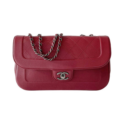 Chanel Flap Calfskin Shoulder Bag