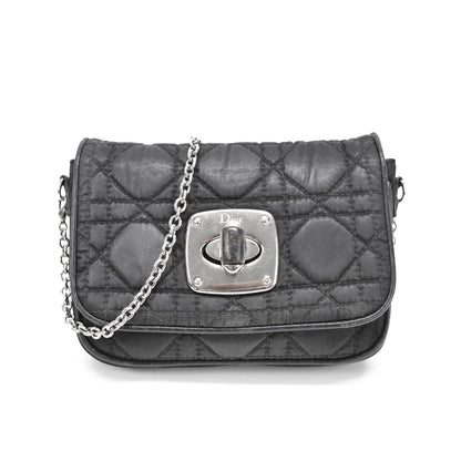 Dior Nylon Quilted Chain Crossbody Bag